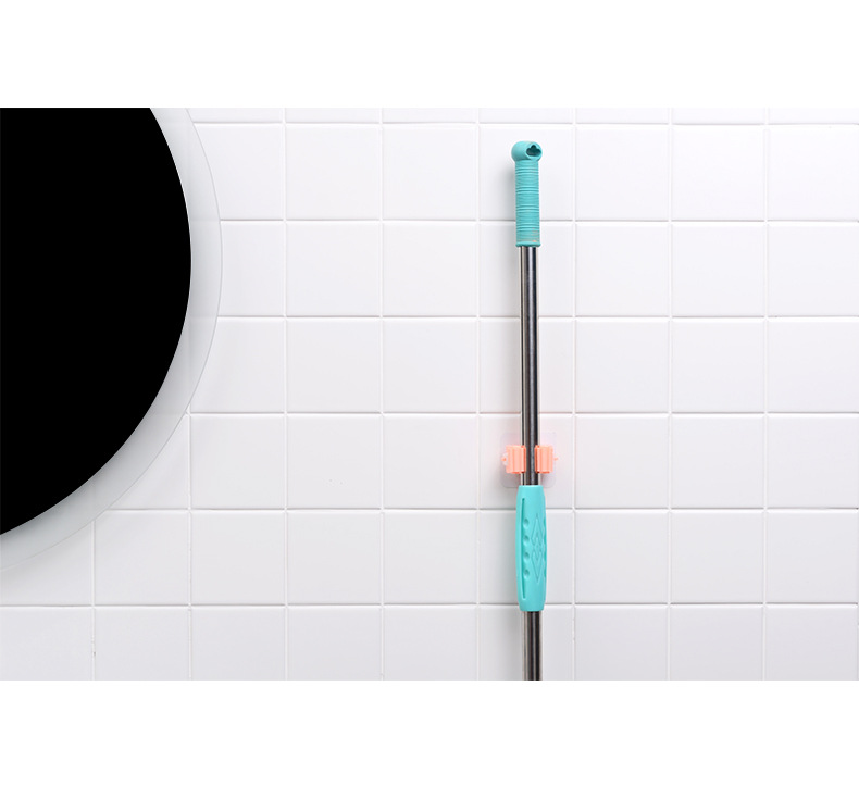 Mop rack, no-hole mop clamp, mop hook, bathroom hanging rack, powerful wall-mounted storage, load-bearing kitchen pic 4