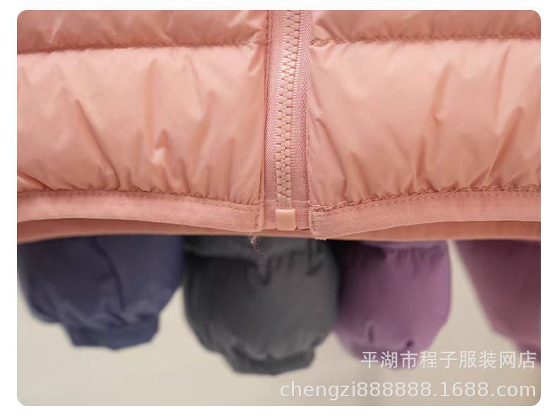 儿童新款超轻羽绒服白鸭绒轻薄连帽外套男童女童中大童春秋短款详情13