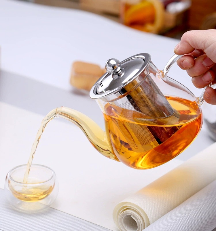 现货高硼硅玻璃茶壶耐高温不锈钢过滤透明家用加厚简约玻璃茶壶详情7