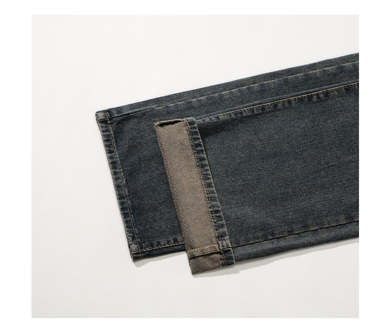 2024 Personalized Korean-style straight-leg jeans for women, new spring and autumn high-waisted, slimming, loose, petite wide-leg jeans pic 6