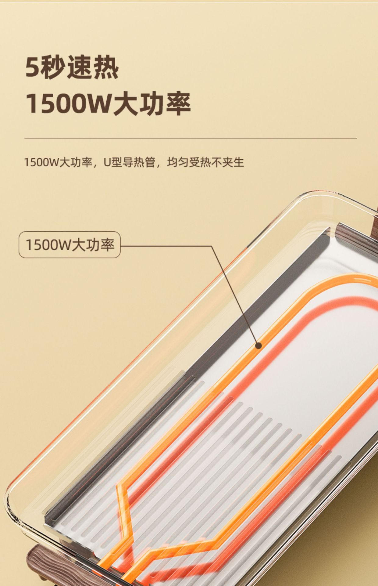 Household Korean-style electric grill, multi-functional indoor smokeless and non-stick electric barbecue grill, skewer grilling machine, grilled fish, fried steak pic 25