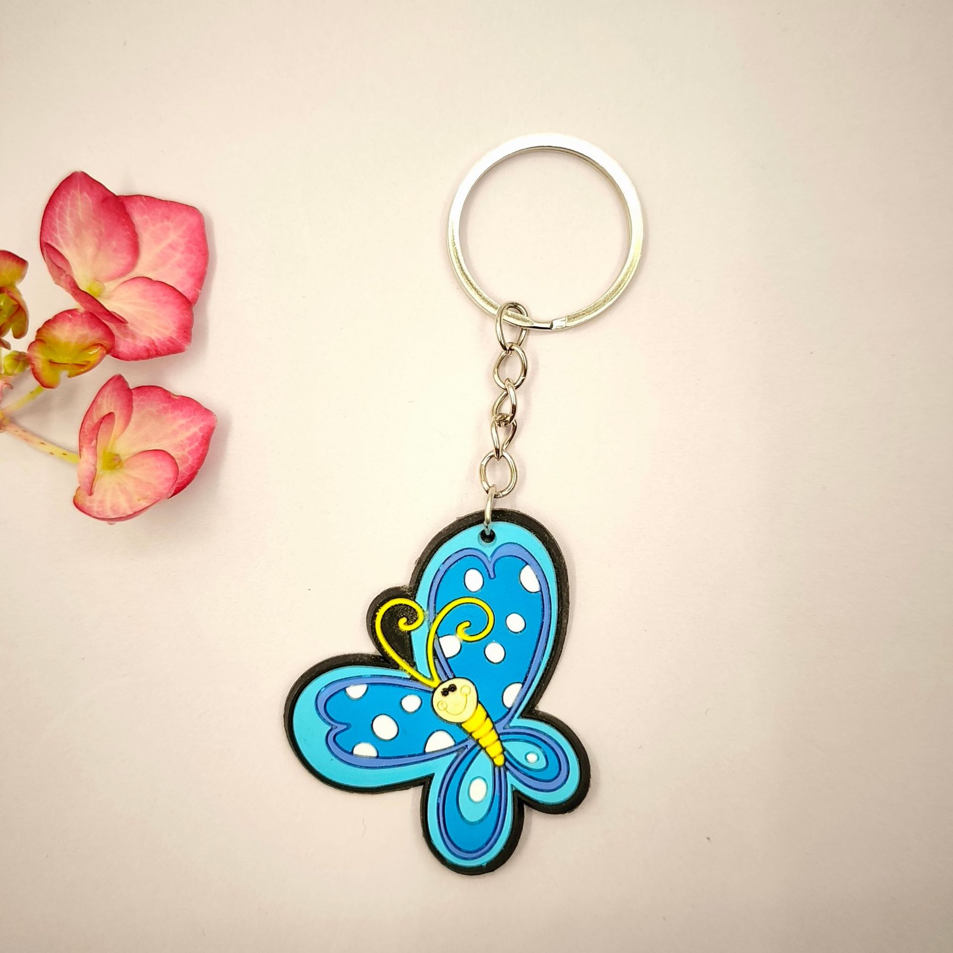 跨境热卖蝴蝶软胶钥匙扣儿童钥匙扣幼儿园小学生开学日分享详情15