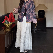 In-stock 0wis raindrop linen and floral patterned French raindrop linen printed floral casual trousers, slimming and versatile pic 8