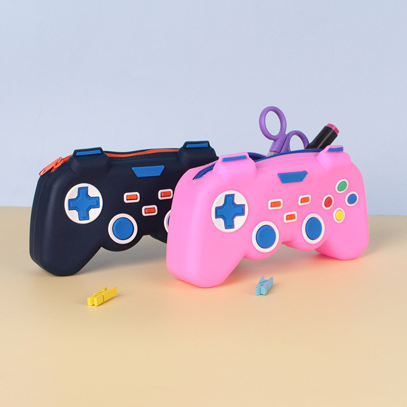 厂家直销创意男孩游戏机铅笔袋大容量造型硅胶滴胶笔袋优惠高颜值详情4