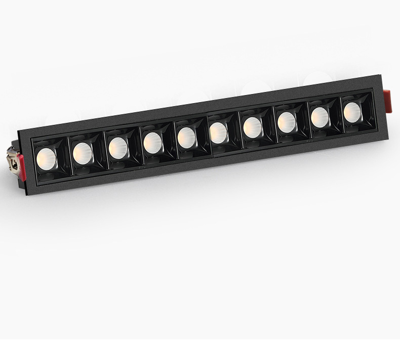 嵌入式格栅线条灯窄边led长条射灯客厅防眩高显洗墙灯超薄无主灯详情21