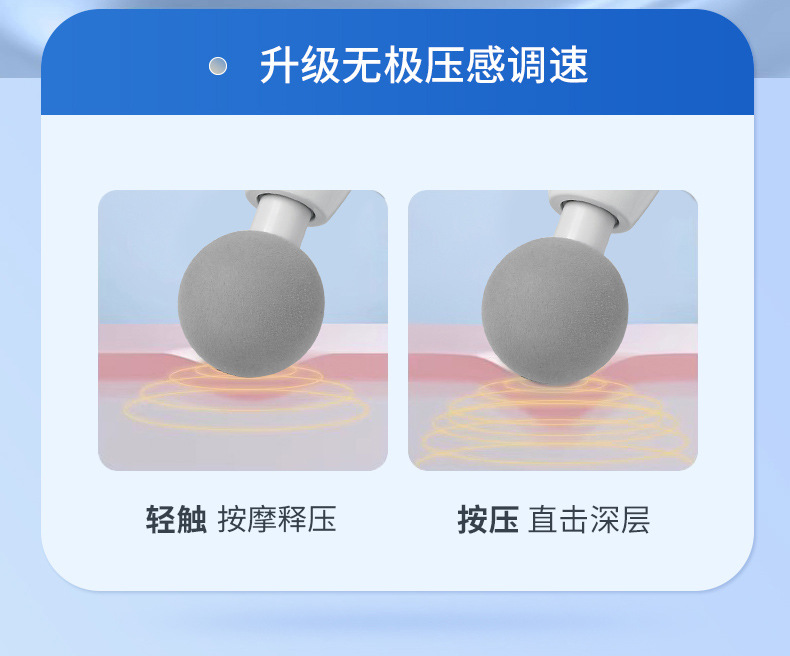 跨境迷你筋膜枪充电款12头肌肉按摩器专业级健身专用颈膜抢按摩枪详情5