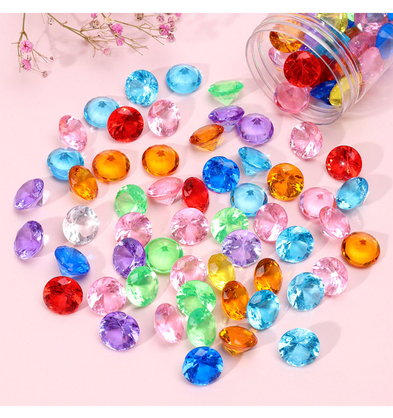 Handicrafts, wooden music box, peace button, golden bean, small bottle, acrylic simulation gemstone, crystal can, prize, collection toy pic 8