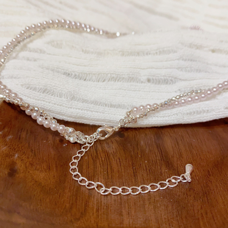 法式时尚珍珠双层项链女个性百搭气质温柔优雅锁骨链轻奢简约颈链详情16