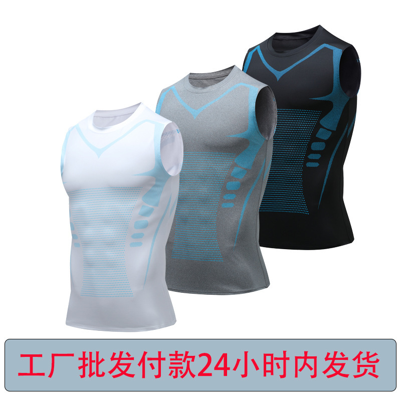 Tight vest men's basketball sports tights quick-drying 详情1