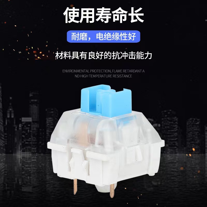 Mechanical keyboard, linear switches, paragraph switches, universal switches, 3-pin, customizable, green switches, tea switches, red switches, black switches, yellow switches pic 7