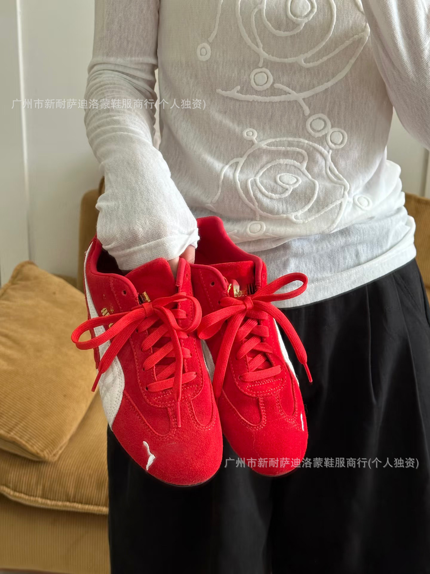 莆田鞋纯原标马open yy经典复古赛车鞋联名PM德训鞋休闲运动板鞋详情7