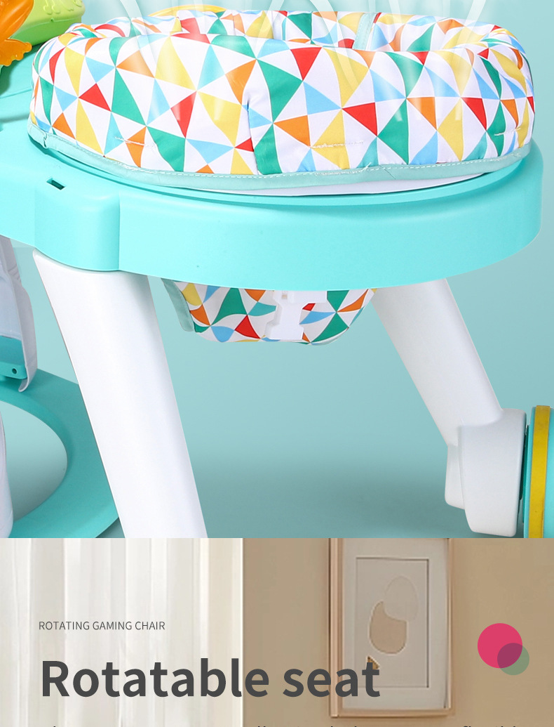 Baby three-in-one multi-functional rotating game table toy, early education and enlightenment learning table for newborns aged 1-3 pic 10