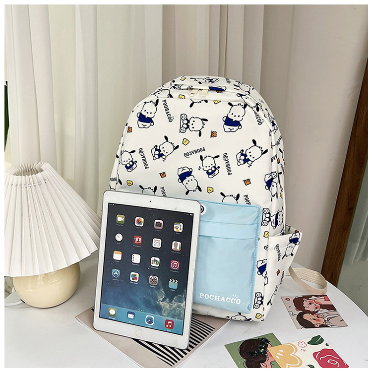 New cross-border cartoon printed schoolbag for junior high school girls, 2024 new high-appearance-level trendy casual backpack pic 32