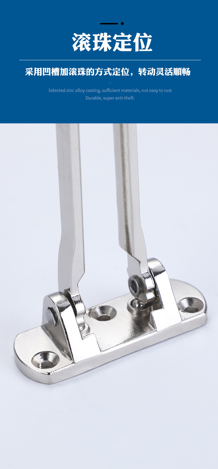 Medium-sized zinc alloy anti-theft lock for hotels, hotel latch anti-lock lock, bedroom door anti-theft security door lock pic 16