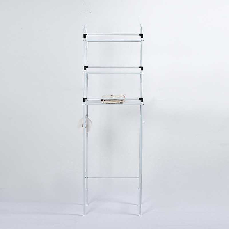 Customized bathroom floor shelves, washing machine washbasin storage racks, toilet washroom no need for drilling pic 17