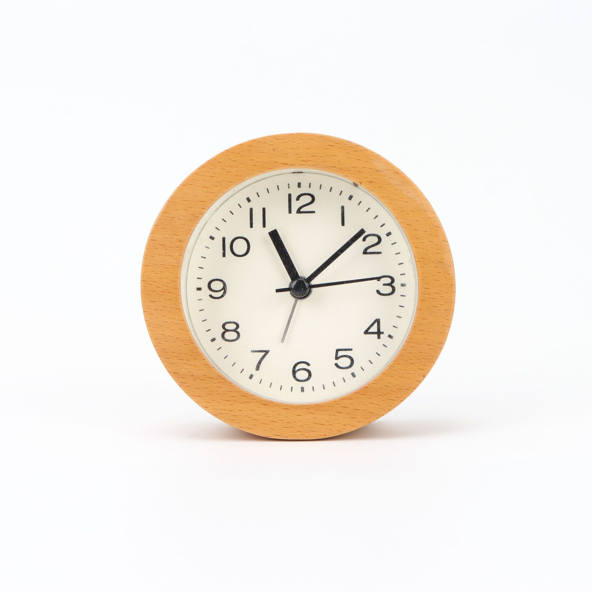 简约实木闹钟原木时钟创意夜光起床神器学生贪睡懒人多功能详情4