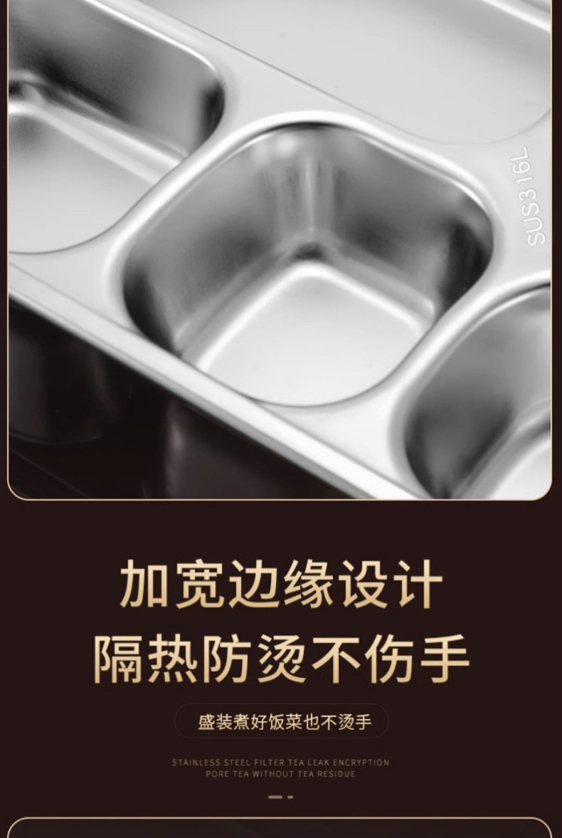 316 stainless steel plates, special compartments for children and babies at home, for boys, girls and kindergarten bowls and tableware pic 11