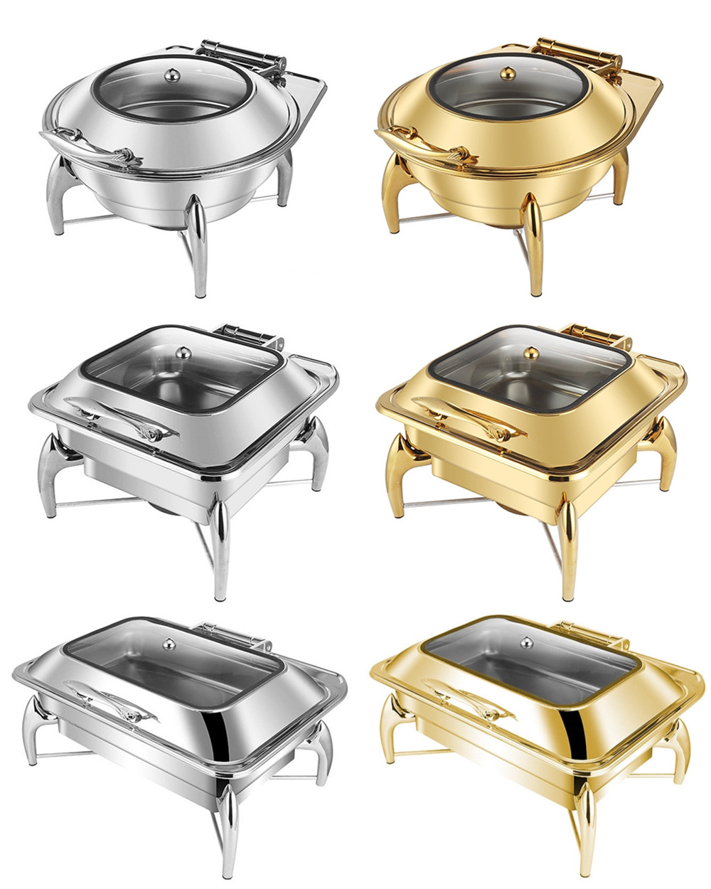 跨境自助餐布菲炉 耐高温微波炉酒精加热保温吊炉Chaffing Dishes详情10