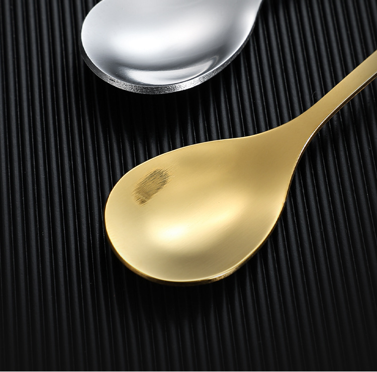 不锈钢勺子金色树叶勺水果叉伴手礼勺咖啡搅拌勺蜂蜜勺燕窝咖啡勺详情12