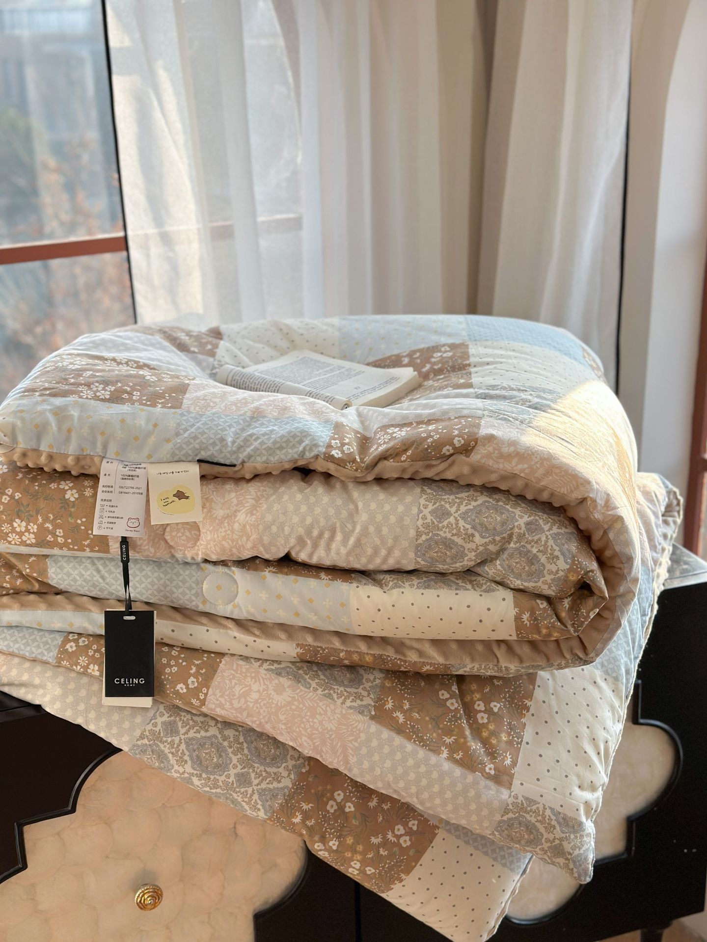 13372 All-cotton cartoon small floral print spring and autumn quilt soothing, bean quilt warm and fleece winter quilt core pic 103