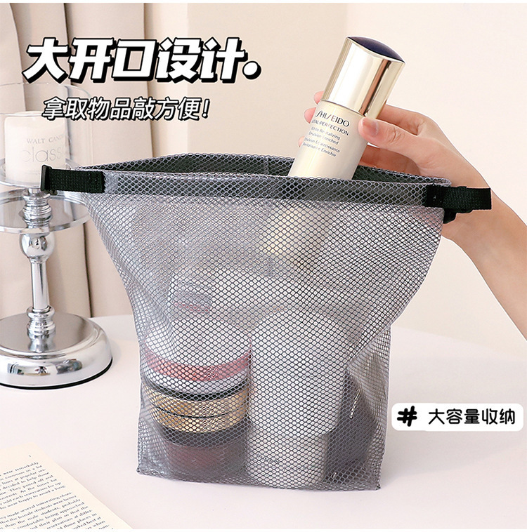 多功能手提洗漱包卡扣设计便携式旅行包大容量防水耐脏收纳包详情6