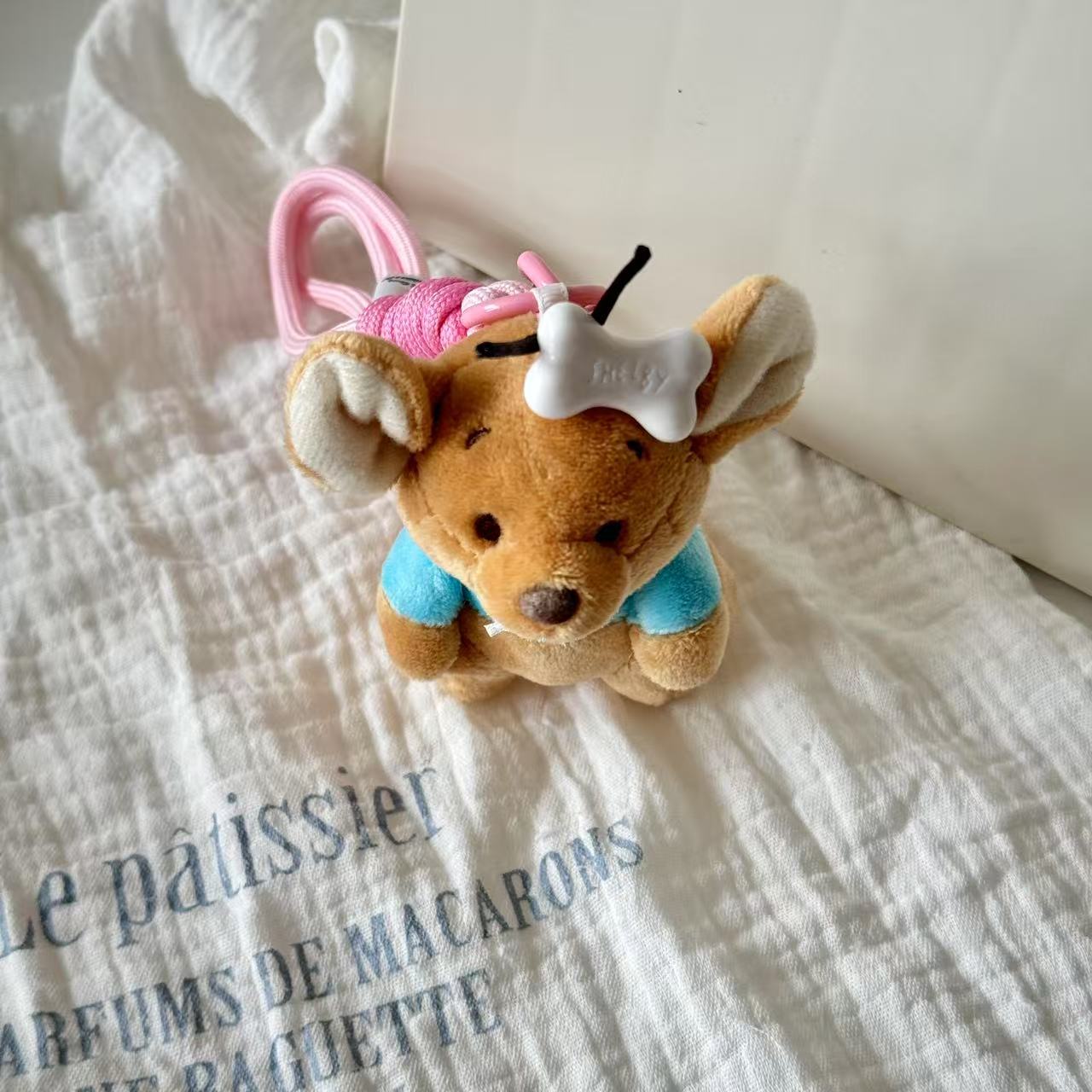 Garden Little Bean Little Kangaroo Pendant Keychain Plush Toy Gift Cartoon Cute same style Little Bean Doll Pendant pic 11