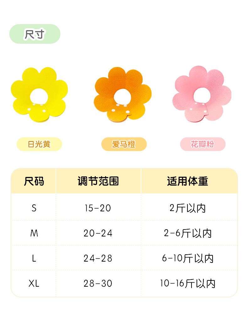 伊丽莎白圈猫咪宠物项圈轻薄毛毡头套术后恢复防舔可调节宠物配饰详情9
