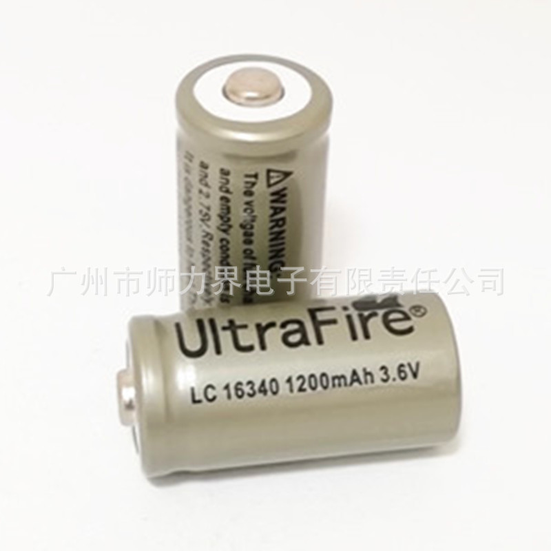 16340锂电池 1200mah 1500mah 2600mah 2800mah 3200mah  3800mah pic 1