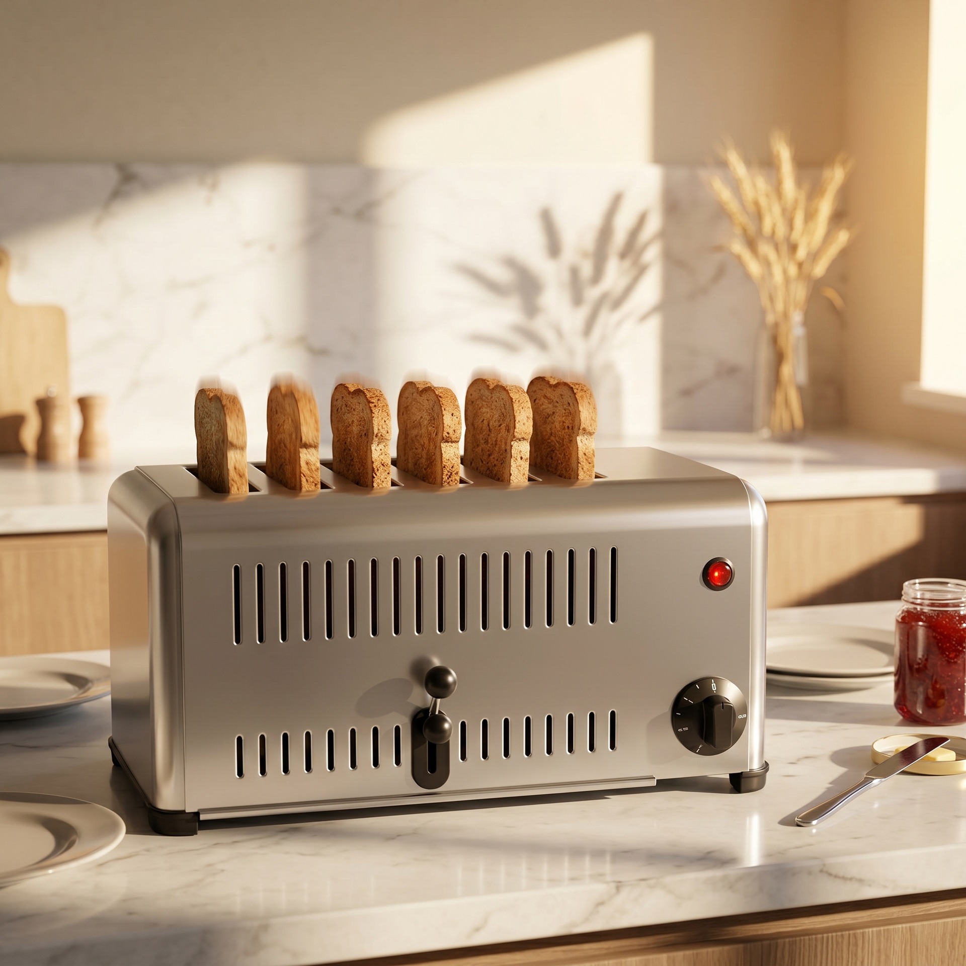 Commercial toaster, four-slice or six-slice toaster, sandwich toaster, breakfast shop dedicated toaster, direct sales from the manufacturer pic 7