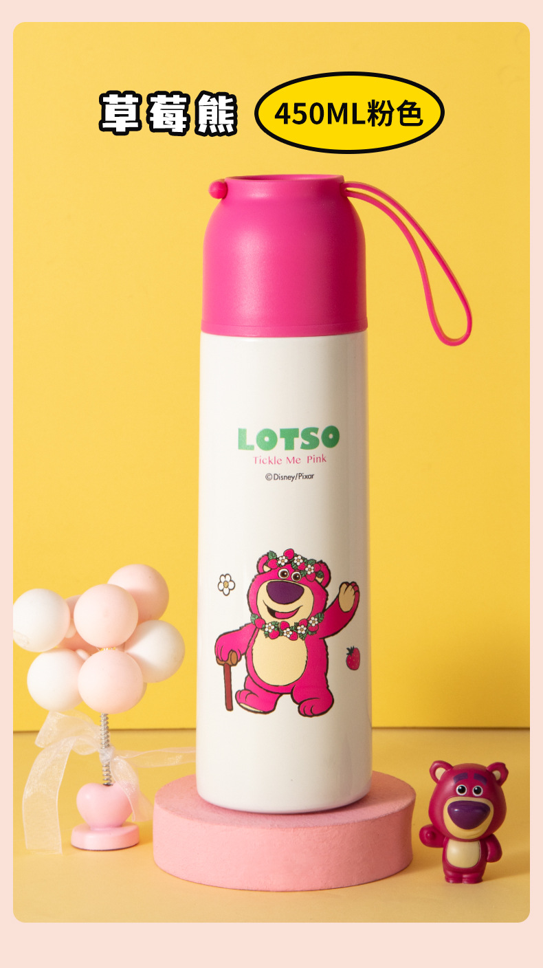 迪士尼儿童保温杯食品级304不锈钢水杯子小学生上学专用便携水壶详情15