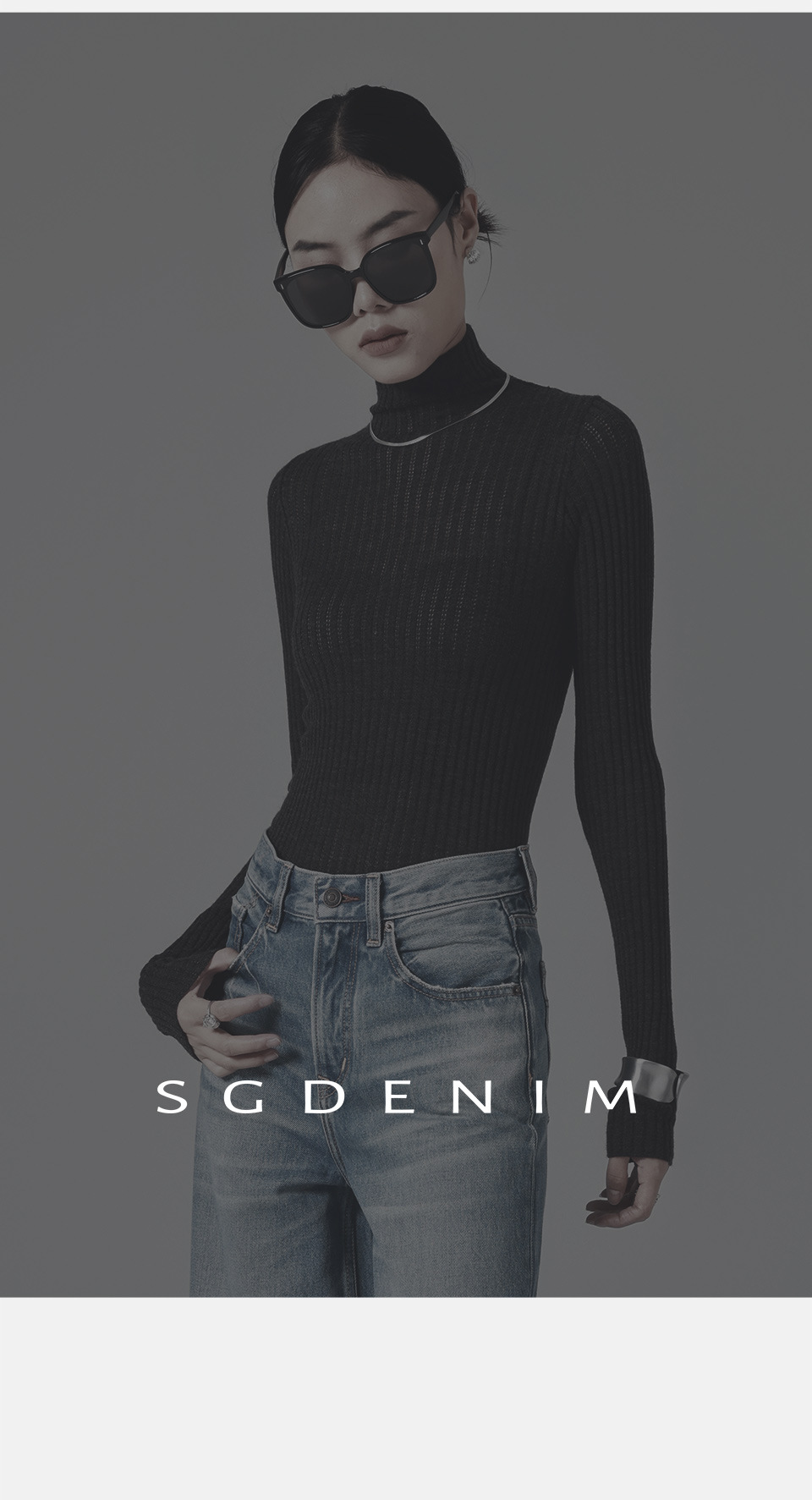 Washed denim/high-waisted jeans for women, loose, wide-leg straight-leg pants with a laid-back and relaxed look, new Spring 26 style, slimming pic 30