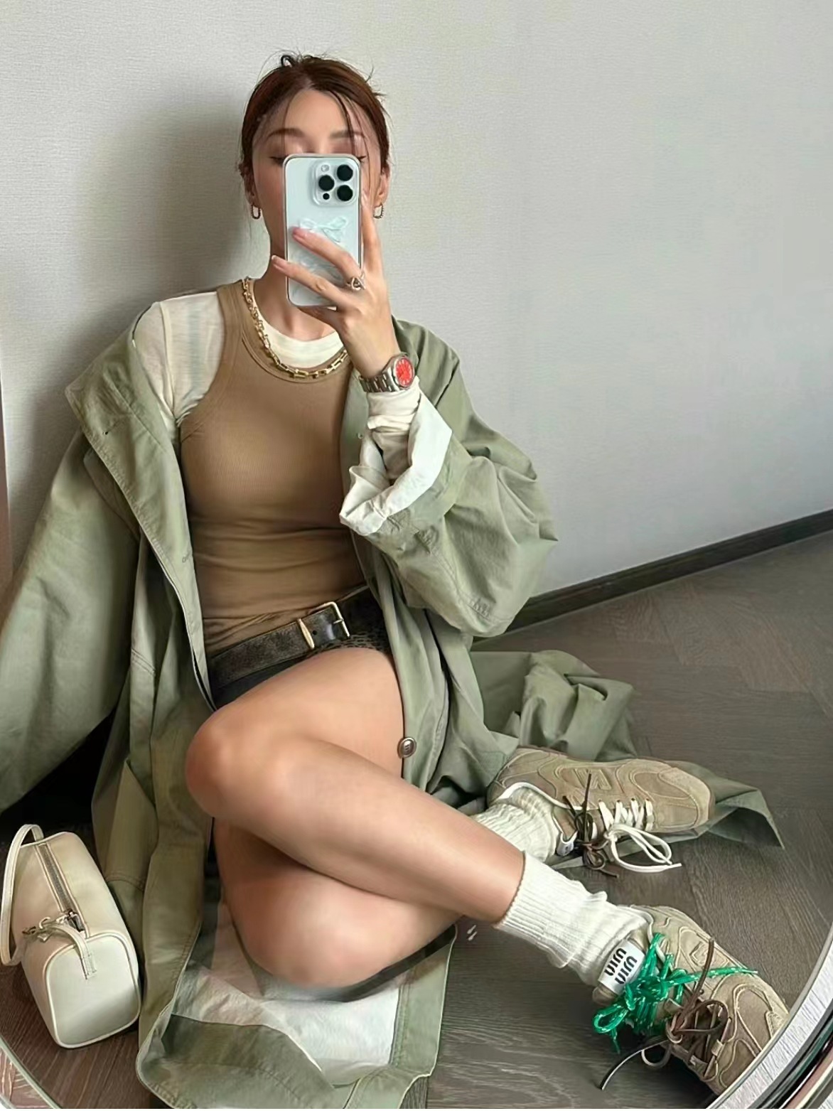 莆田鞋纯原miumiu联名530德训鞋NB女经典复古阿甘鞋休闲鞋情侣鞋详情2