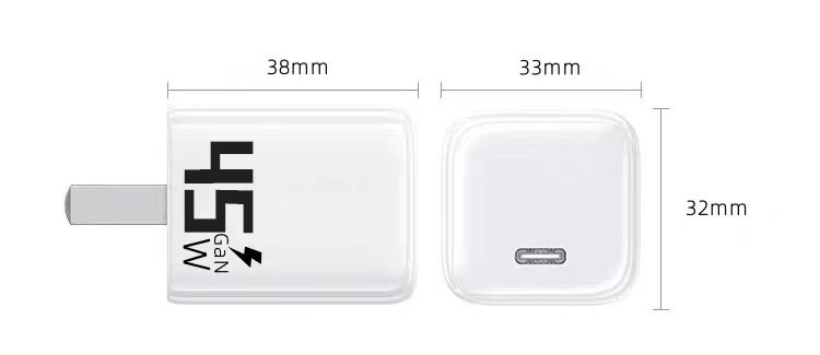 PD45W快充头适用苹果手机充电头iPhone8-16氮化镓充电器14数据线详情5