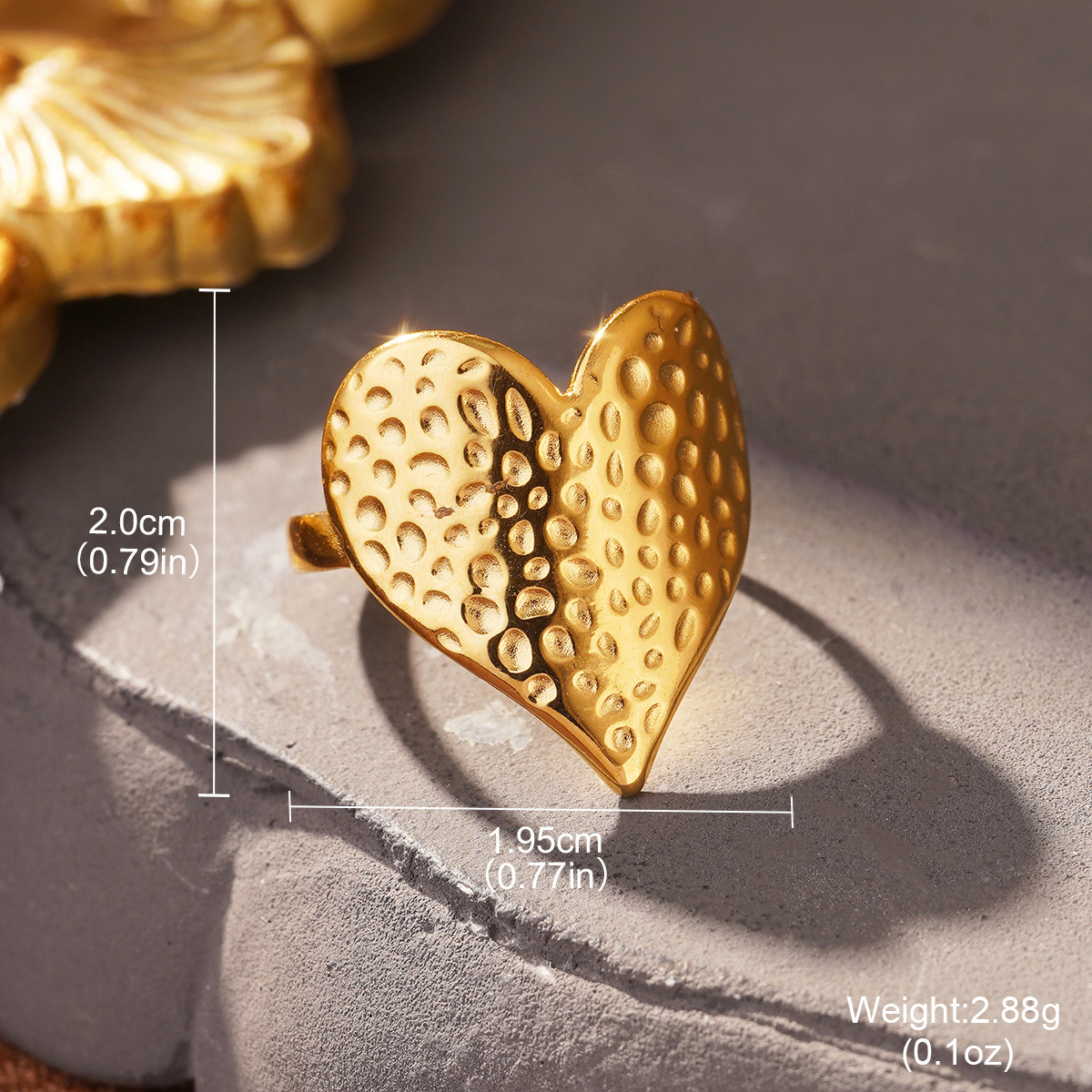 Cross-border European and American fashion golden titanium steel geometric opening adjustable ring, a niche and high-end stainless steel ring pic 39