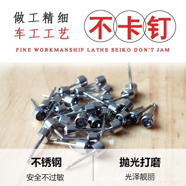 厂家直销跨境 时尚流行 各色锆石穿耳洞尖头穿耳眼打耳洞专用耳钉详情2