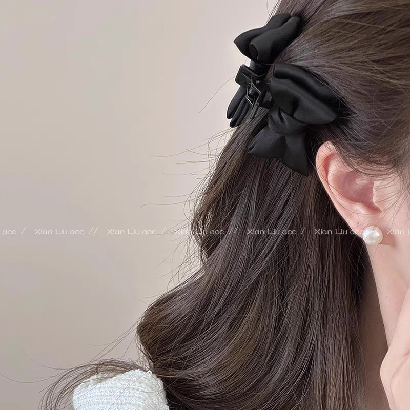 Amber cherry mini hair clip for women, 2025 new style, high-end princess hairstyle, side bangs, hair clip, shark clip pic 7