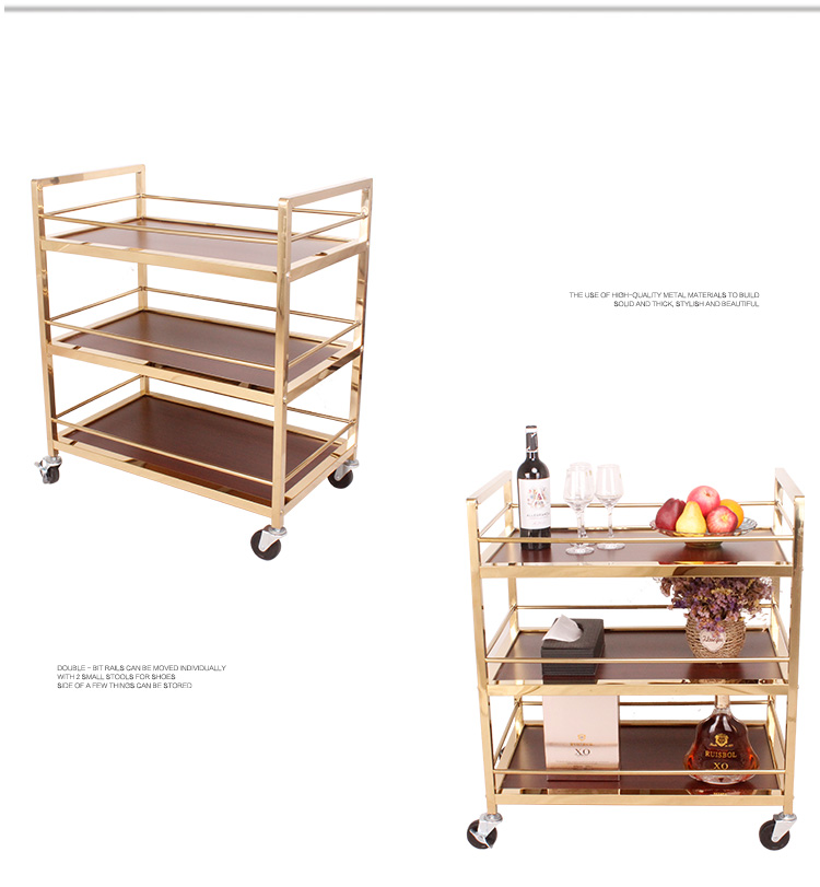 Beverage cart, hotel restaurant dining cart, trolley, birthday cake, snacks, pastries, tea, food delivery, 4S service trolley pic 11