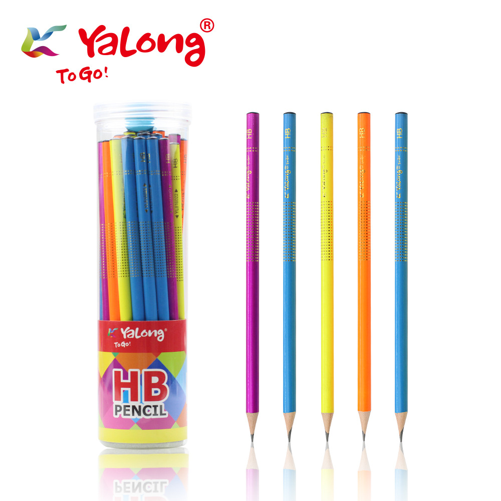 高品质ding制LOGO跨境专供杨木HB铅笔彩色儿童铅笔详情4