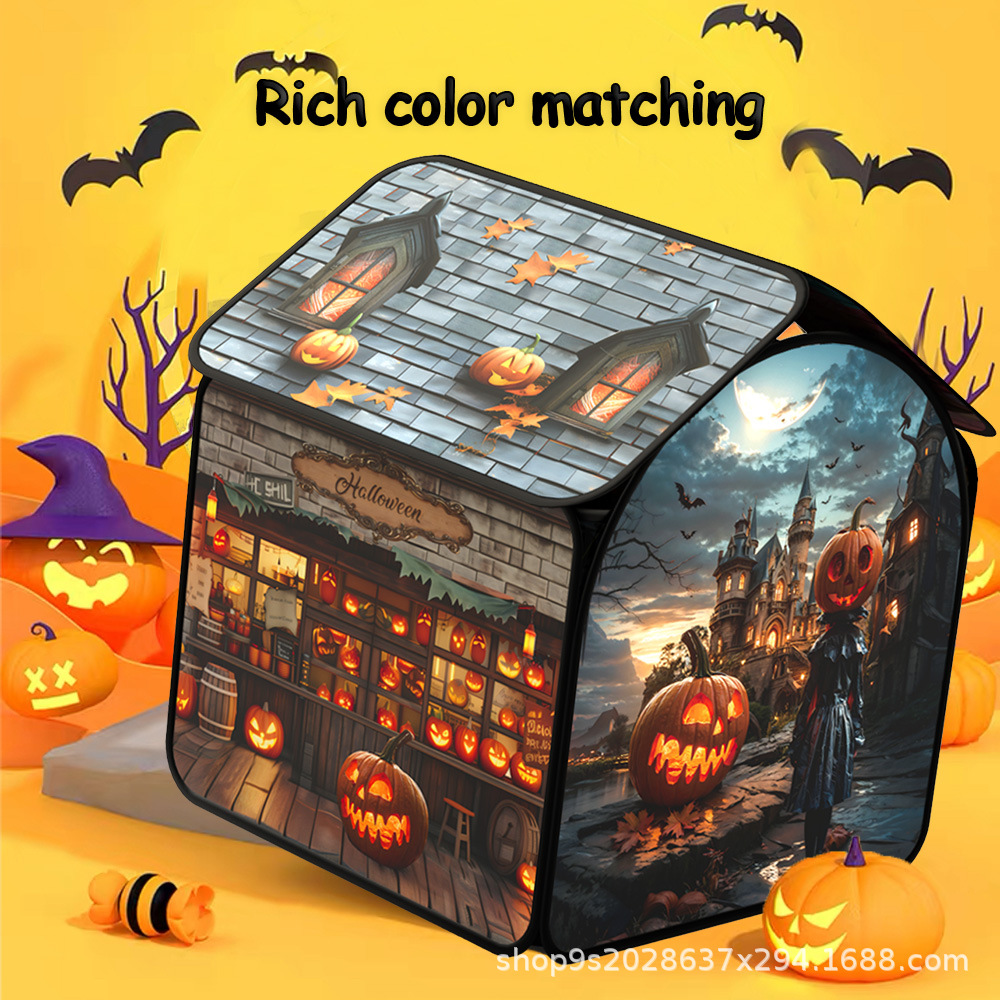 跨境亚马逊万圣节圣诞节儿童帐篷室内游戏屋小房子过家家玩具屋详情10