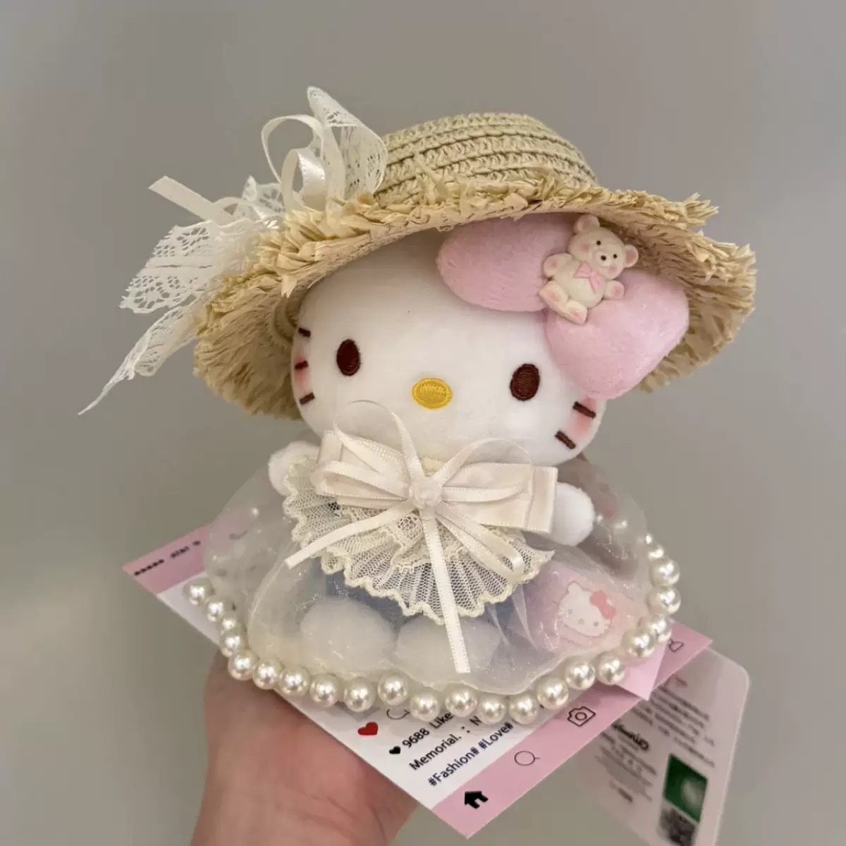 Authentic classic KT hellokitty backpack bag pendant, cartoon cute Hello Kitty keychain, plush doll for girls pic 9