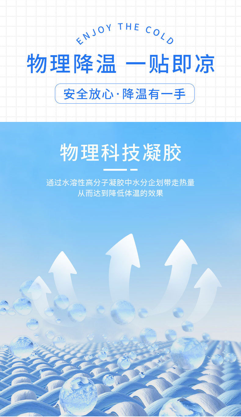 冰凉贴厂家批发降温贴退热跨境军训清凉冰贴英文卡通宝宝冰冰凉贴详情8