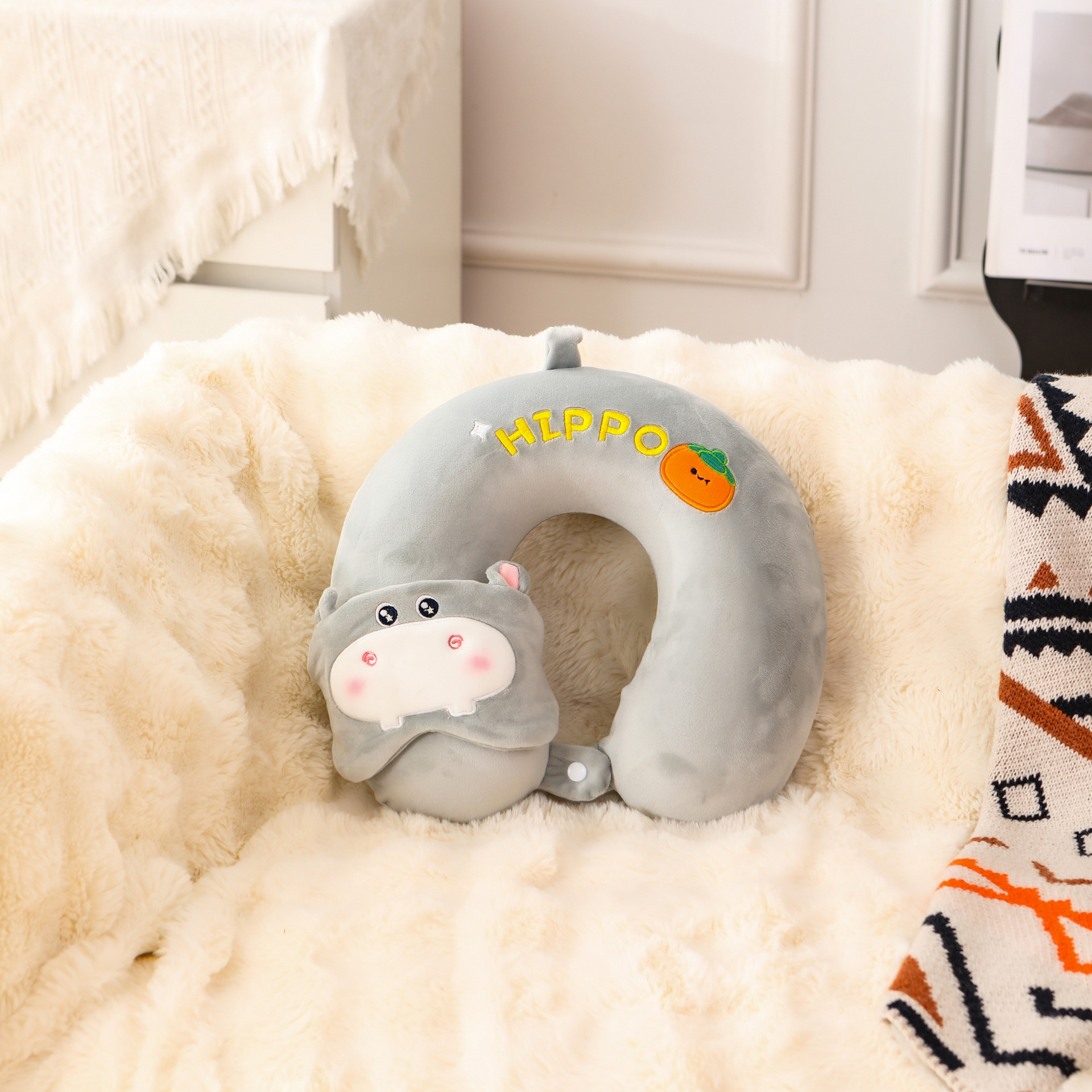 【 River Persimmon 】 Cartoon Set Lumbar support, headrest, throw pillow, U-pillow doll customization pic 15
