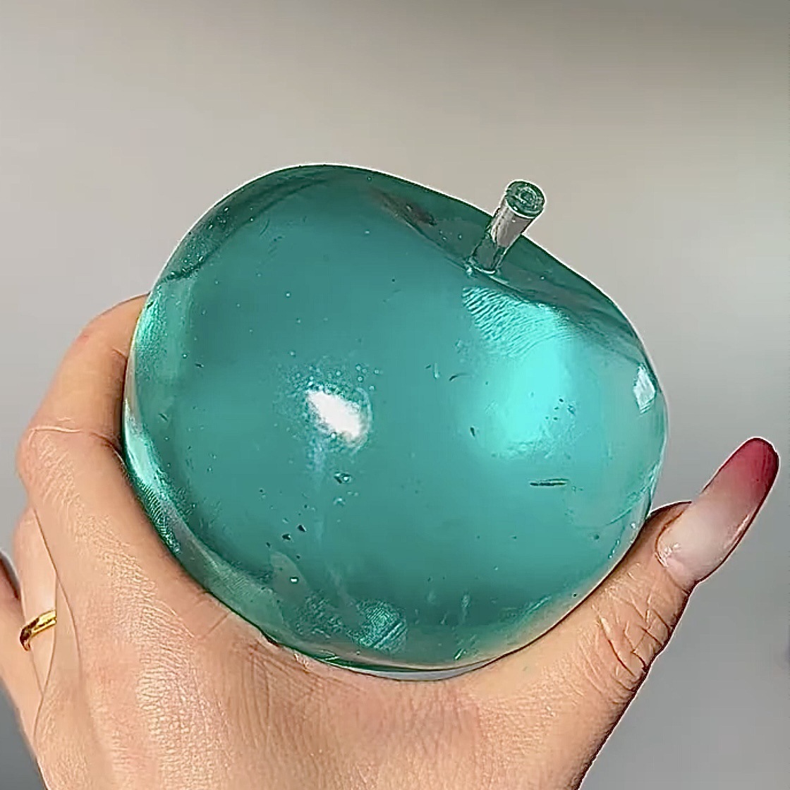 可塑冰薄荷苹果糖大苹果手作球减压玩具奶油感不回弹新奇特玩具详情4