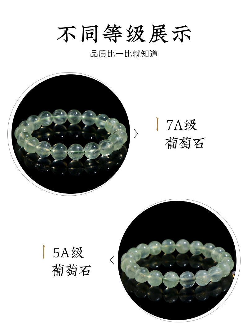 Jiuya Crystal Natural 7A grade Grape stone loose beads, round beads, semi-finished DIY jewelry, bead matching and strapping wholesale pic 5