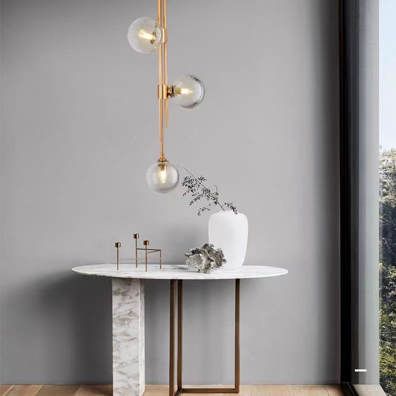 New modern light luxury Nordic creative bedroom bedside chandelier, simple and individual living room model room chandelier, full-house manufacturer pic 6