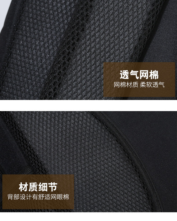 Wholesale 2023 New business double backpack, wear-resistant, water-repellent, large-capacity travel computer bag, casual, fashionable and simple pic 35