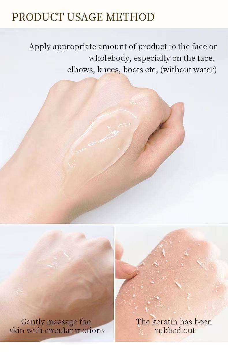 Duacjieo Body Exfoliating Gel, Scrub and Mud Cream for export, all in English packaging pic 4