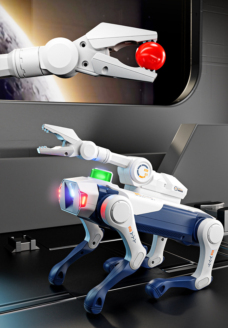 新款AI智能机器狗遥控机械狗科教编程语音握手男孩益智四足电玩具详情8