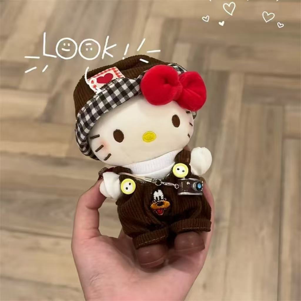 正版hellokitty毛绒玩偶钥匙扣挂饰经典凯蒂猫包包挂件送女友礼物详情28