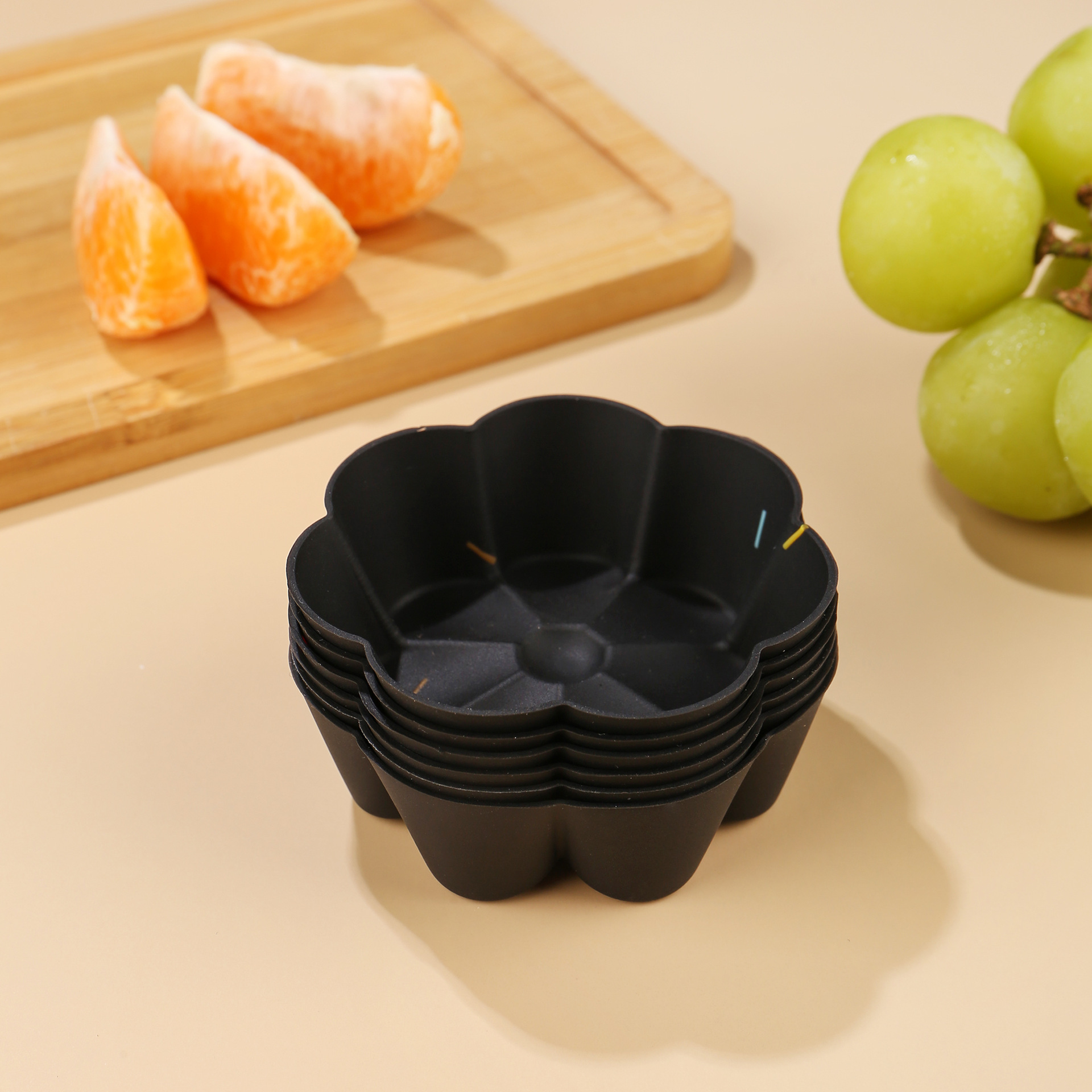 食品级加厚硅胶马芬杯烘焙硅胶模具圆形星形心形正方形玫瑰蛋糕杯详情9